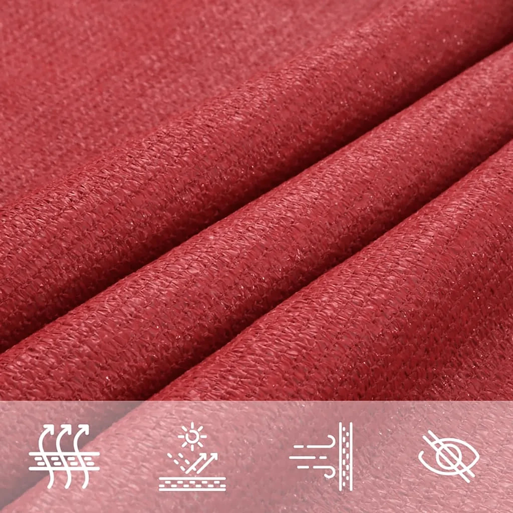 Vela Parasole 160 g/mÂ² Rossa 7x7 m in HDPE cod mxl 7129