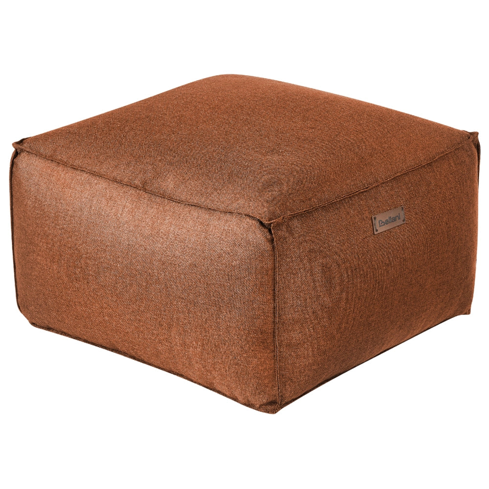 Moderno Pouf Intrecciato da Salotto 50 x 30 cm Motivo Marrone
