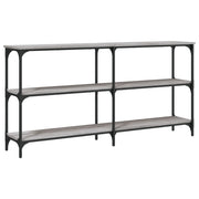 Tavolo Consolle | Tavolo d'Ingresso Grigio Sonoma 150x29x75 cm in Legno Multistrato