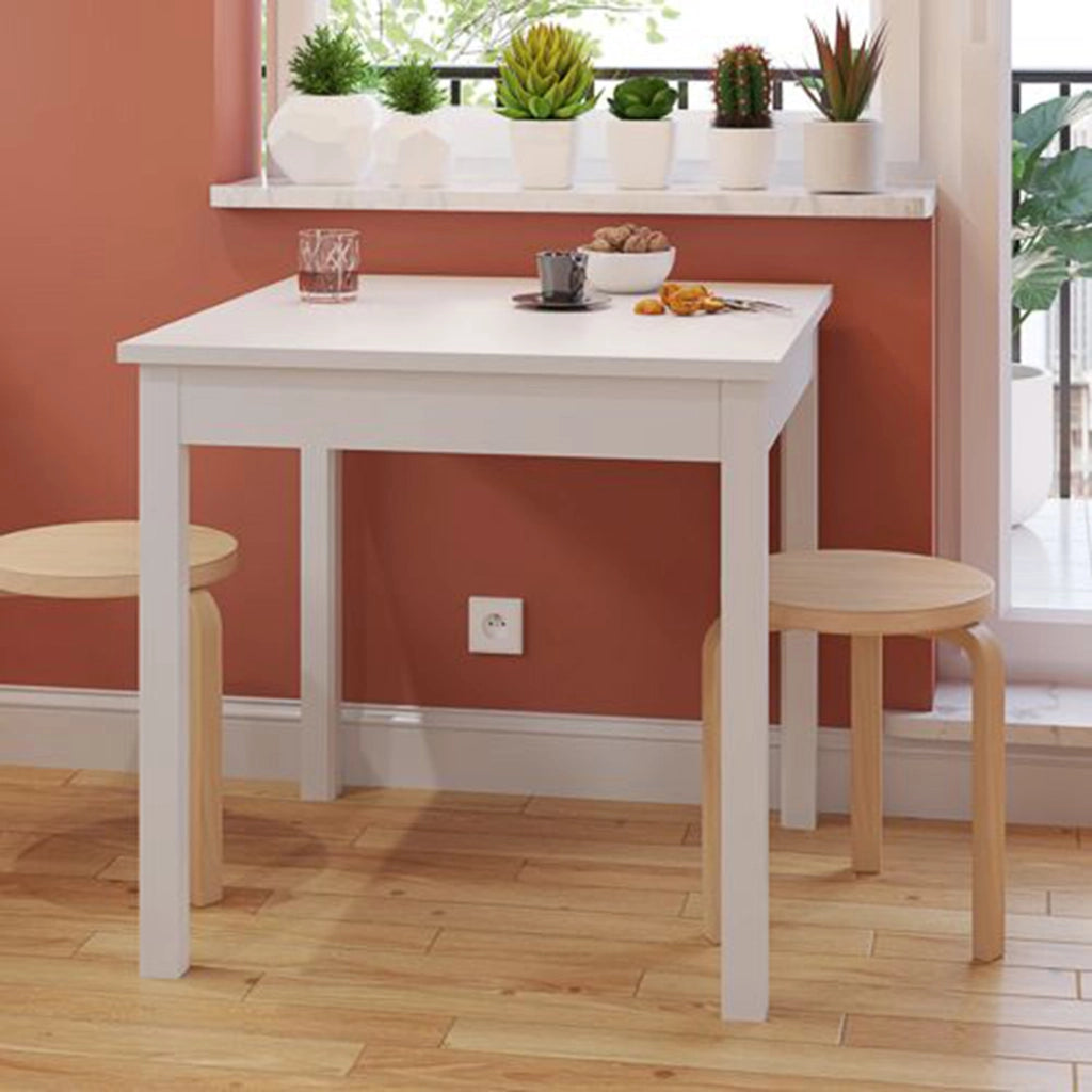 Lofaka, Tavolo Fisso 4 Posti, 80x80x76h cm Bianco