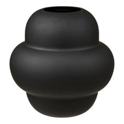 Vaso Decorativo HN1, Nero, Vetro, 21x21x20 cm