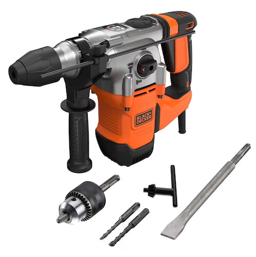 Black+decker behs03k-qs martello combinato tassellatore e scalpellatore, dotato di adattatore e valigetta