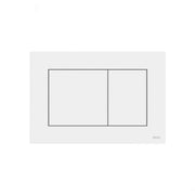 Placca bianca sottile doppio scarico 9240400 tece