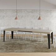 Tavolo allungabile 180/284x90 cm Flame cashmere gambe antracite