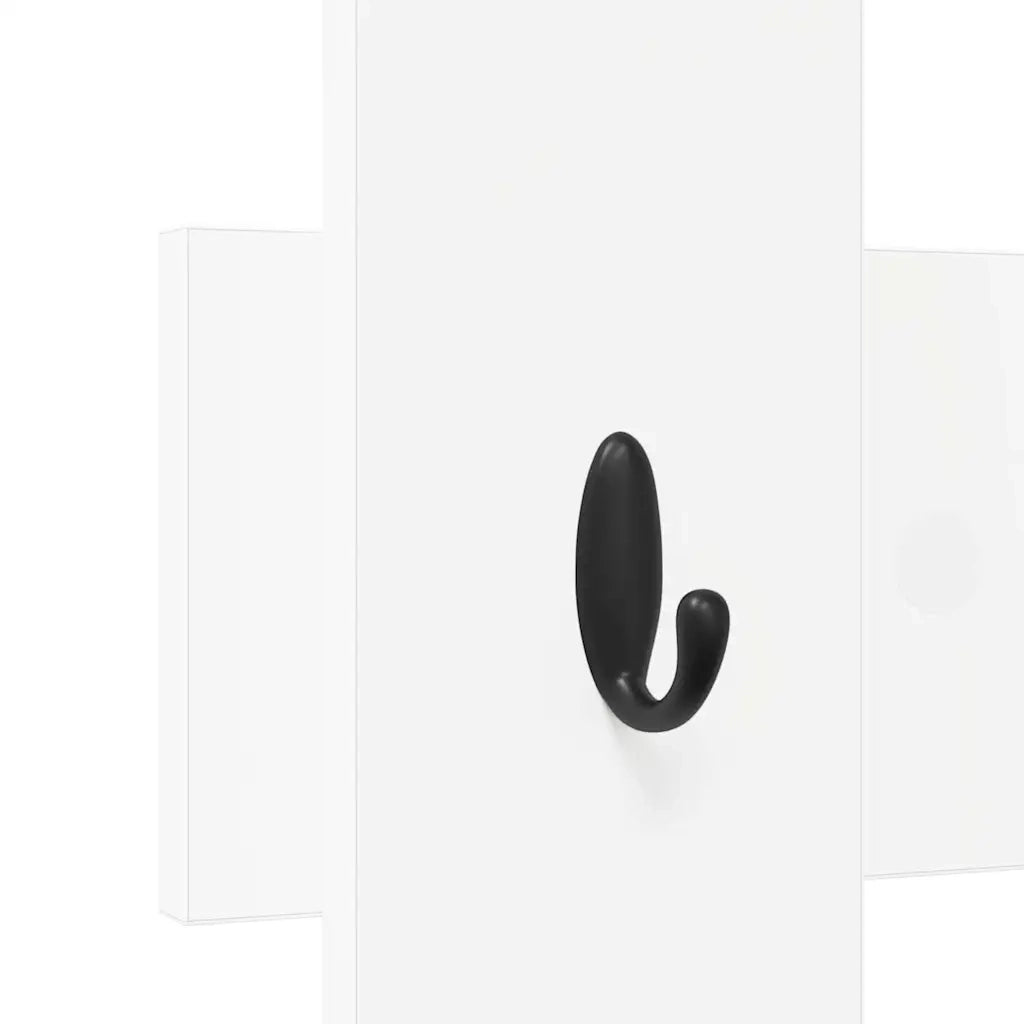 vidaXL Appendiabiti a muro Bianco 60 x 3 x 82 cm Legno multistrato