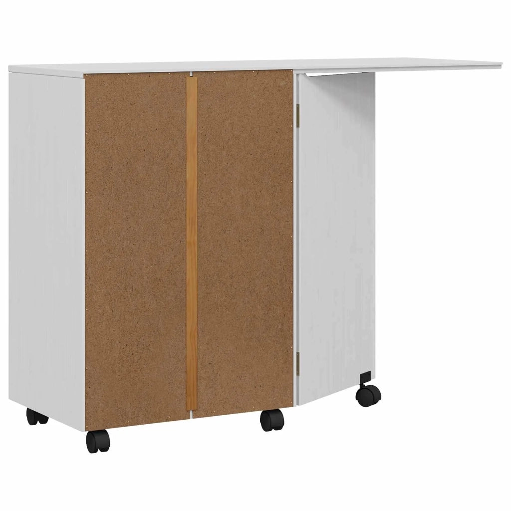 Mobiletto con cassetti e piano pieghevole CORONA Bianco 42040540