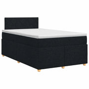 Letto box spring con materasso Nero 120 x 200 cm Tessuto 3450939