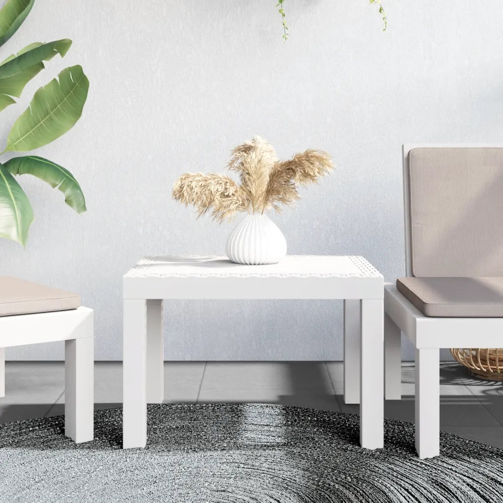 Tavolo da Giardino Bianco 59x47x40 cm in PPcod mxl 94697