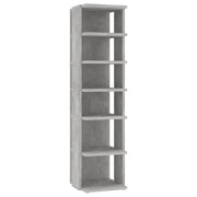 Scarpiera | Mobile per scarpe Grigio Cemento 27,5x27x102 cm in Legno Multistrato