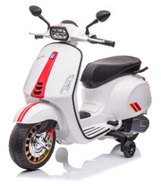 Scooter Elettrico per Bambini Licenza Ufficiale Piaggio Vespa 12V 4,5Ah Bianco