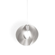 Sospensione Moderna Atom Polilux ® Argento E Metallo Cromo 1 Luce E27 D54Cm