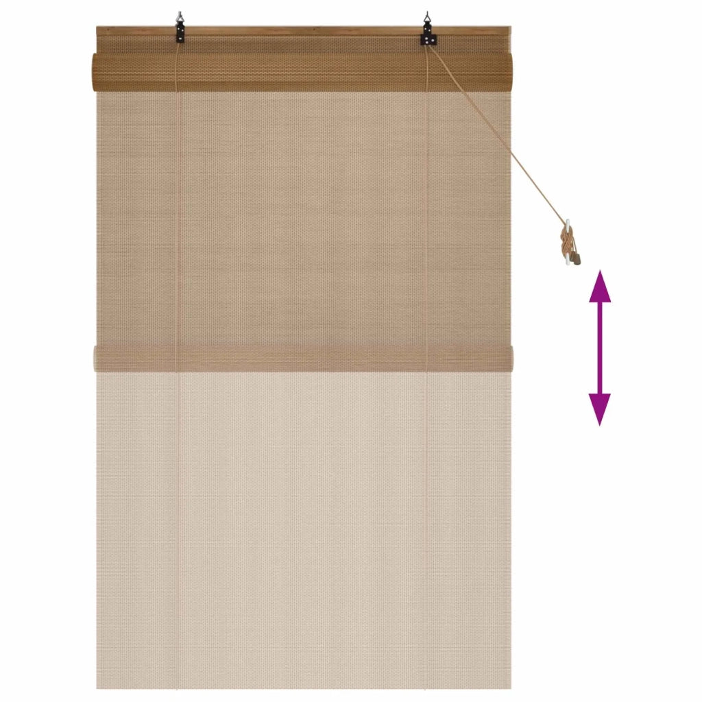Tenda a rullo Marrone 80 x 160 cm Bambù 42039782