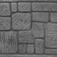 Fioriera da Giardino 100x27x29 cm in Cemento Granulato di Marmo Presolana Grande Grigio