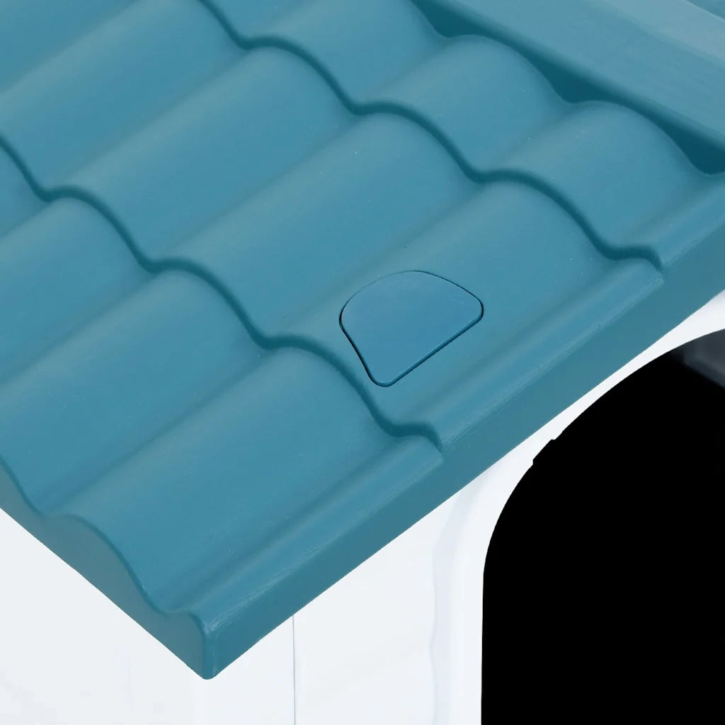 Casetta per Cani Blu 90,5x68x66 cm in Polipropilene CFW7628192