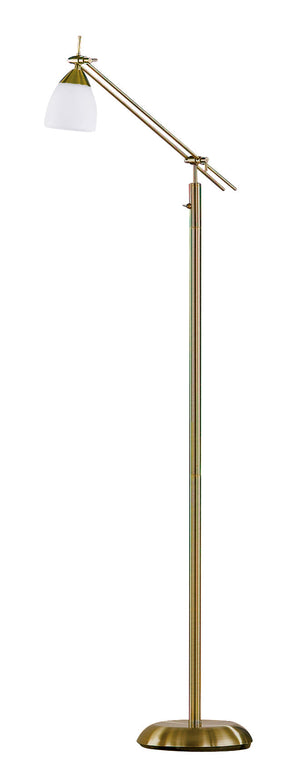 Piantana da Interno  E27 in Metallo Ottone Invecchiato