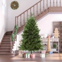 Albero di Natale Artificiale Gigante 180cm Realistico, Decorazione di Natale con 696 Rami, Base Pieghevole e Rimovibile