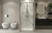 Porta doccia 80 cm nicchia porta battente H195 cm GIULIA Cromato