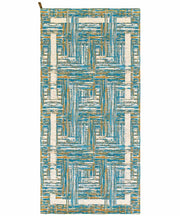 Tappeto moderno BANGKOK AZZURRO contemporaneo geometrico astratto, passatoia arredo multiuso lavabile antiscivolo cm.55x280