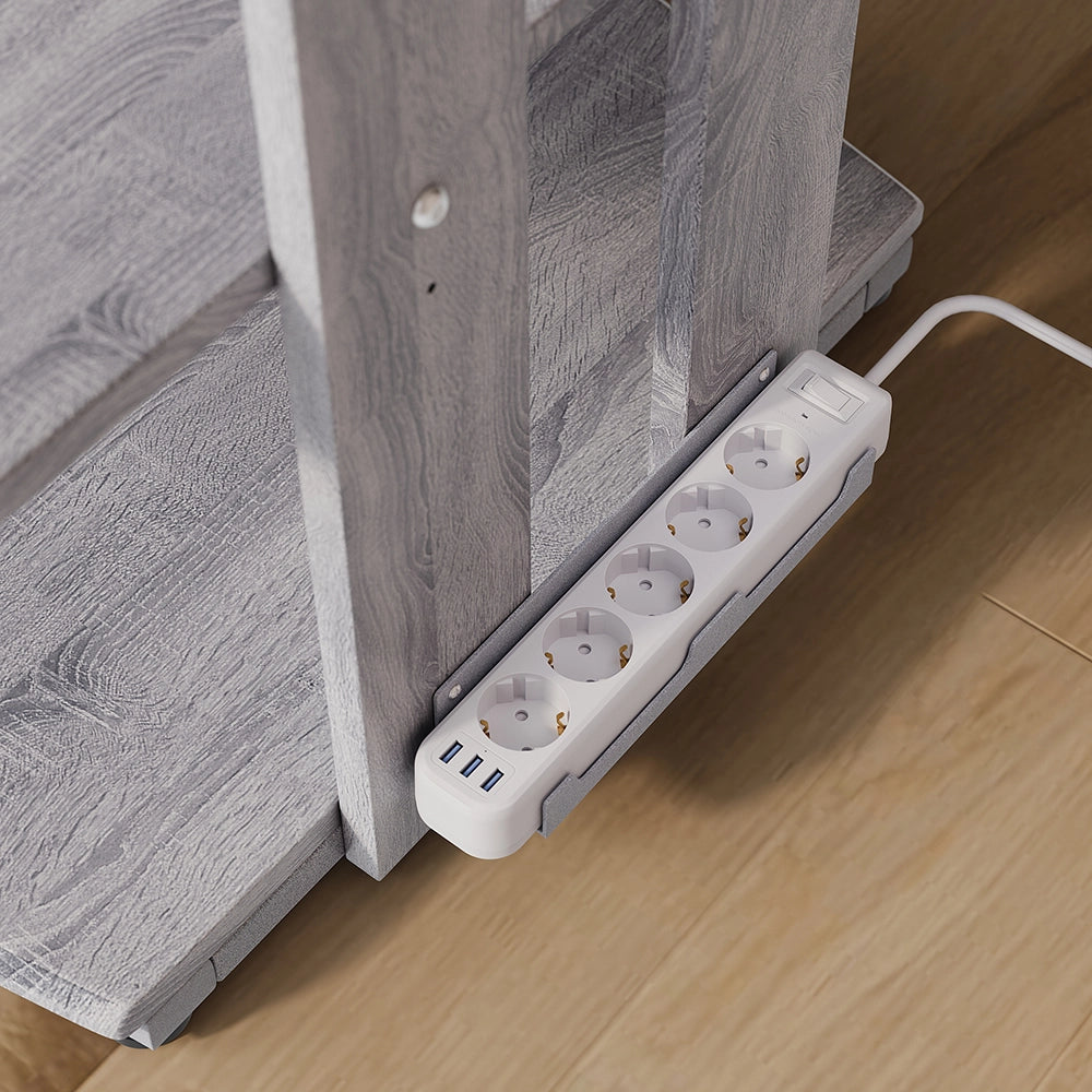 Vicco Ripiano portaoggetti Grigio 61 x 78 cm 4 ripiani aperti