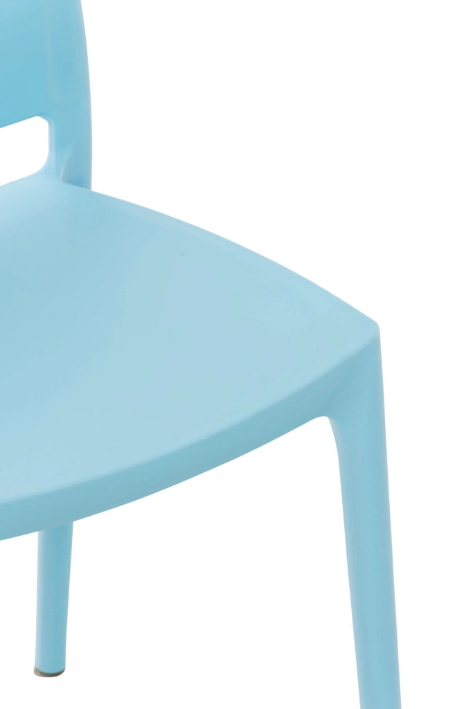Sedia outdoor Maya impilabile azzurro