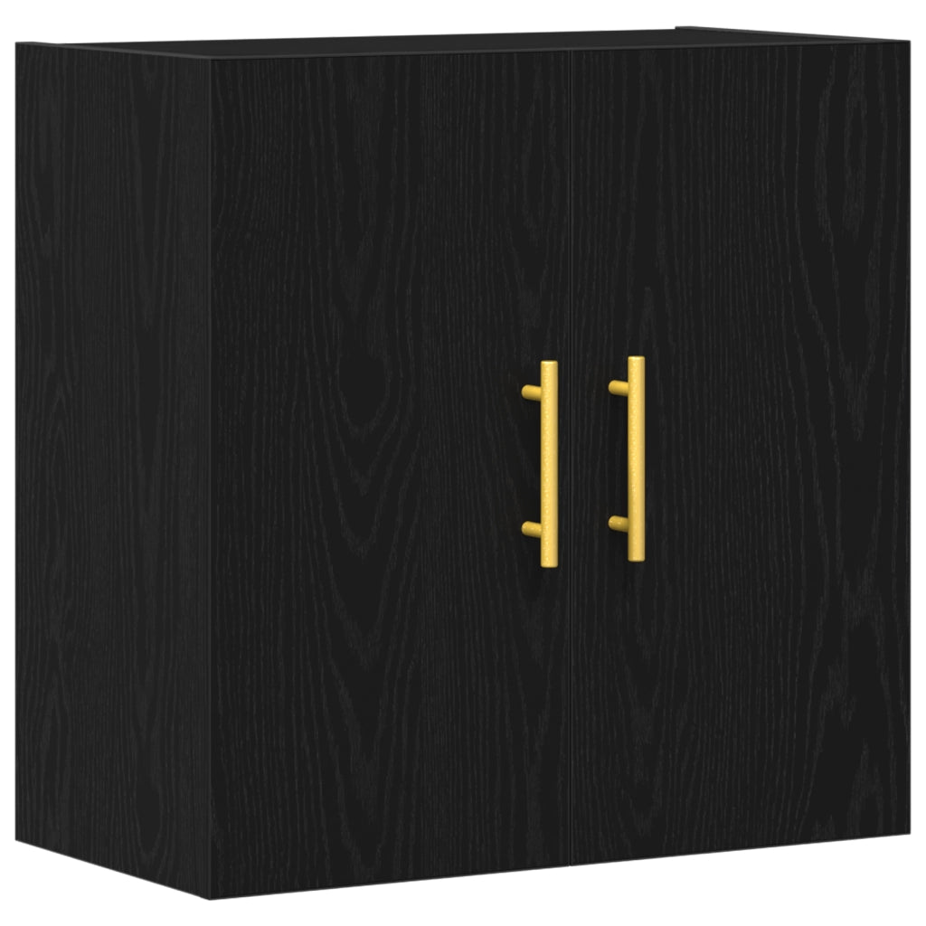 Armadio a muro  Nero Rovere 60x31x70 cm Legno ingegnerizzato