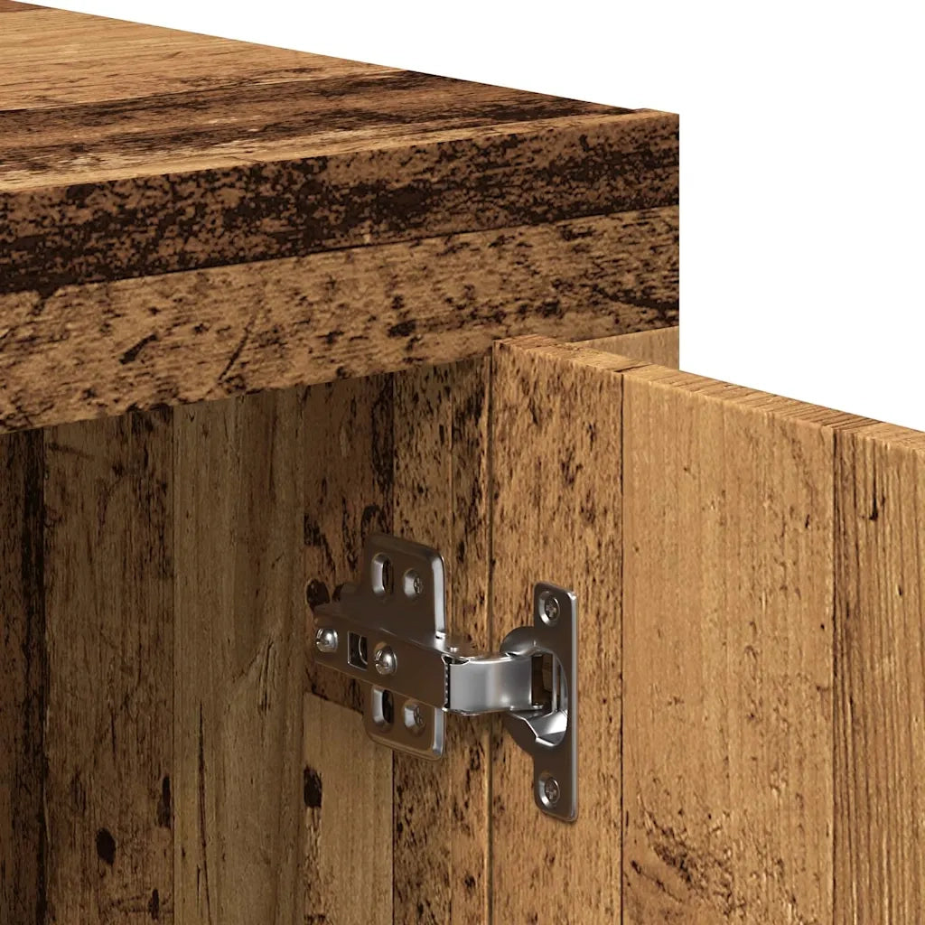 vidaXL Credenza Legno Antico 80x40x75 cm in Legno Multistrato