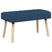 Panchina trapuntata a canale Blu 80 x 40 x 46 cm Tessuto 42038481