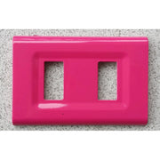 Trade Shop - Placchette Placche In Abs Serie Magic Elite Bticino Compatibili Color Copriprese - Fucsia -2 Fori     -