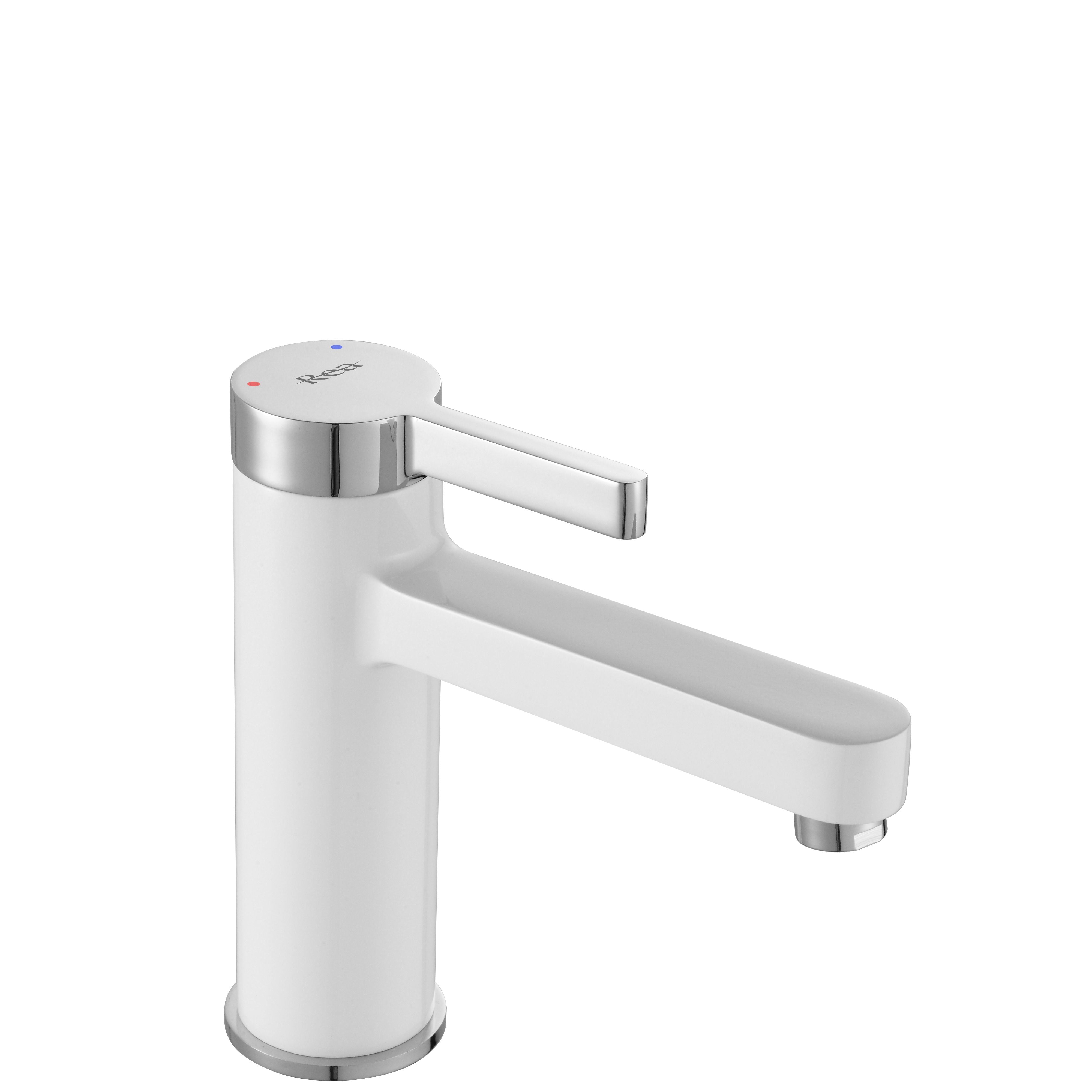 Rubinetto Da Lavabo Rea Polo White Chrom Low