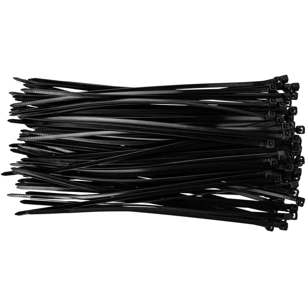 Topex 01-602 fascette a cravatta ta, 2.5 x 200 mm, nero, 100 pezz