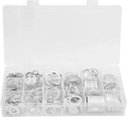 Set di anelli 450 pezzi - Alluminio - Diverse misure - Resistente a elevate temperature - Per carico vibratorio - Utilizzo industriale - Anelli di chiusura