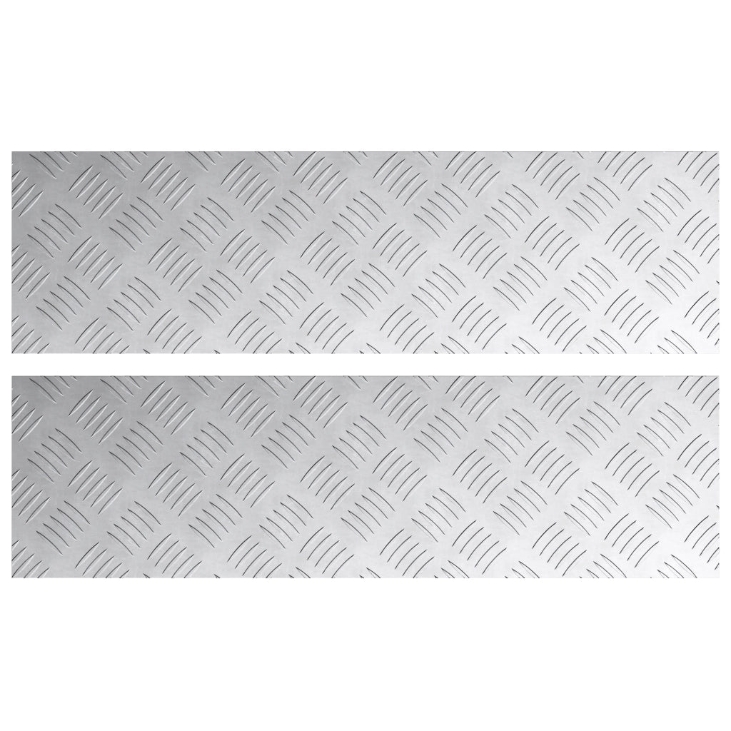 Piastre a Nido d'Api in Alluminio 2 pz Antiscivolo 70x20 cm