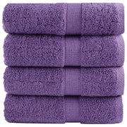 Asciugamani per Ospiti SOLUND 4 pz Viola 30x50 cm 600 g/mÂ²