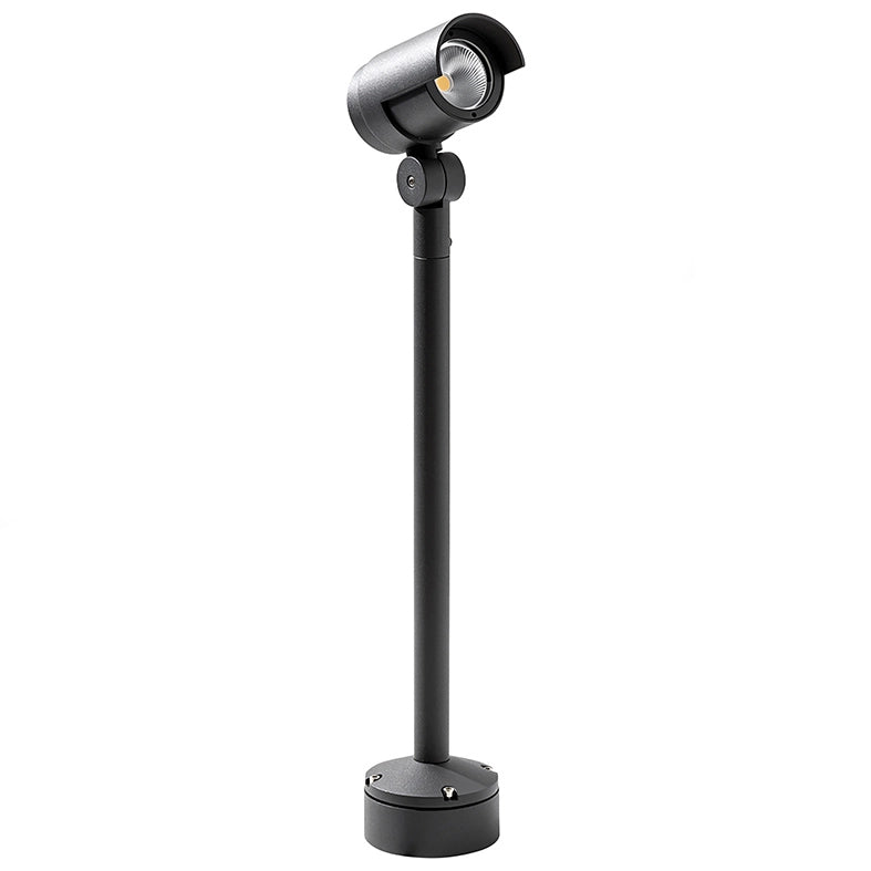 KANA Proiettore LED Orientabile 20W 3000K IP65 Antracite 44° - Illuminazione per Esterni, Parete e Terra, Altezza 58cm - Rossini Group