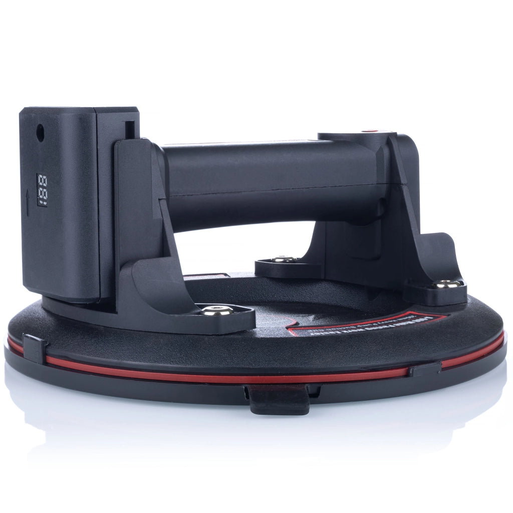 Ventosa a Batteria per Piastrelle con Display Digitale – Portata 200 kg, Ø 200 mm | ABS + Gomma, 3,6 V, 1500 mAh