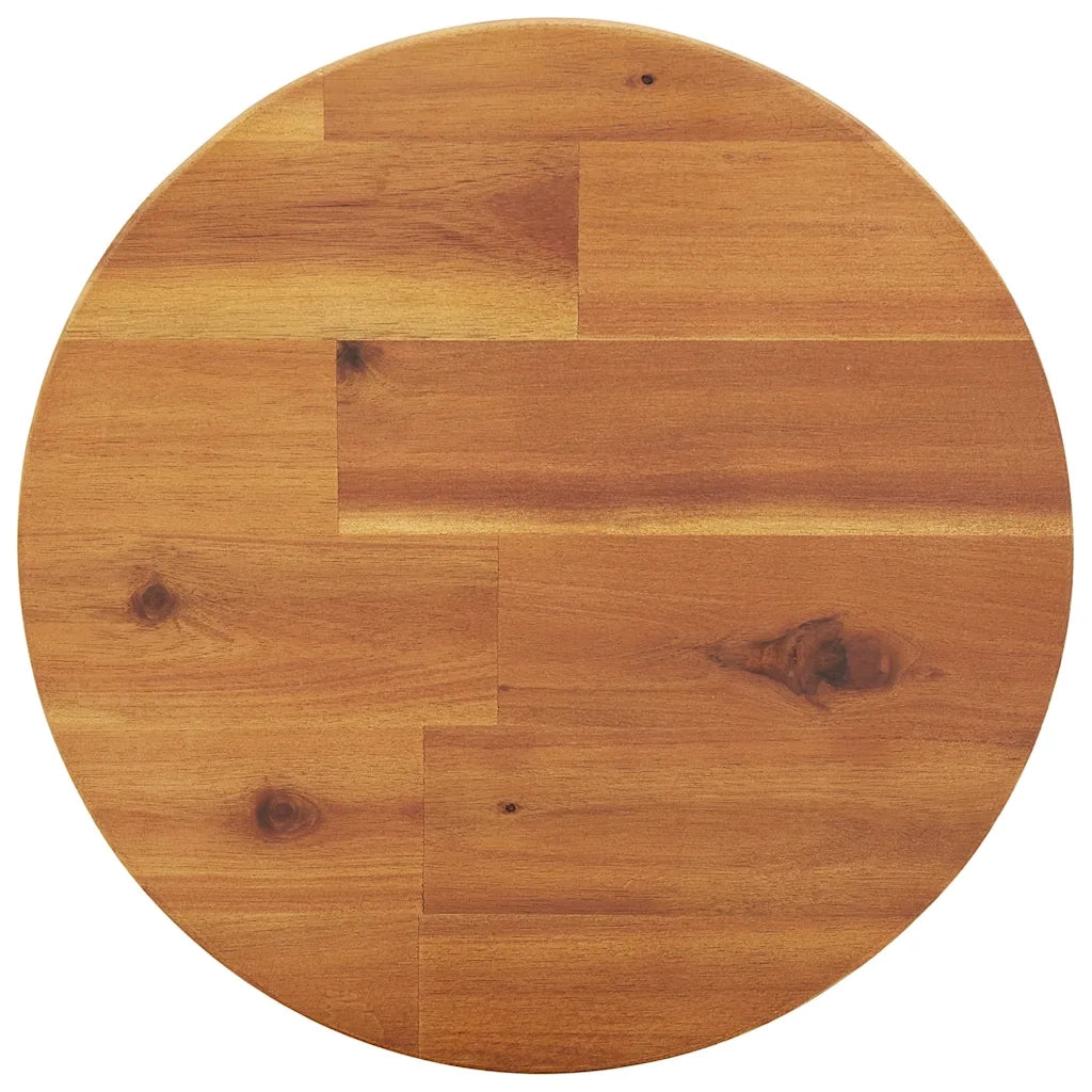 Sgabelli da Bar 4 pz in Legno Massello di Acacia