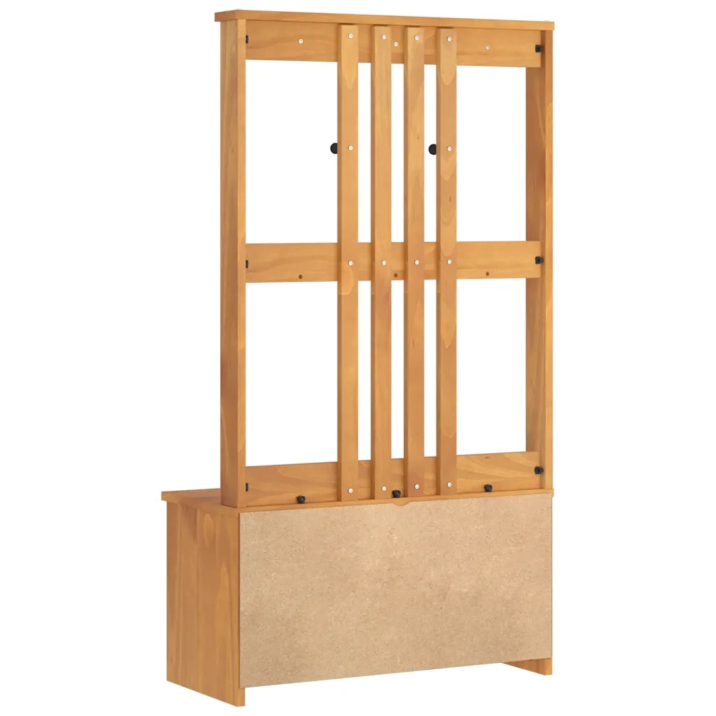 vidaXL Albero da Ingresso SANDNES 87x40x159,5 cm in Legno di Pino