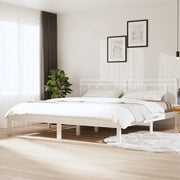 Giroletto Bianco in Legno Massello di Pino 160x200 cm 3100600