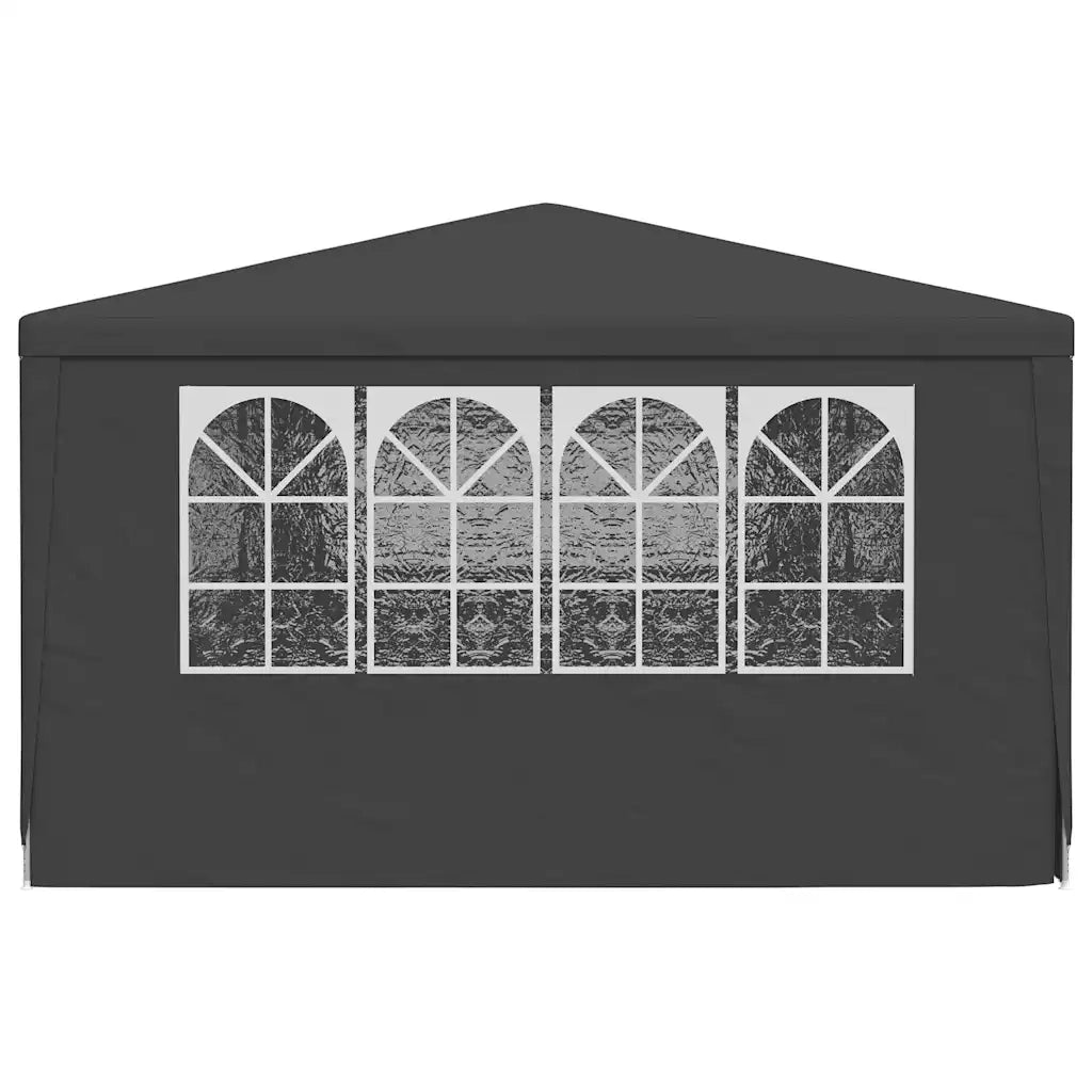 Gazebo Professionale con Pareti 4x9 m Antracite 90 g/mÂ²