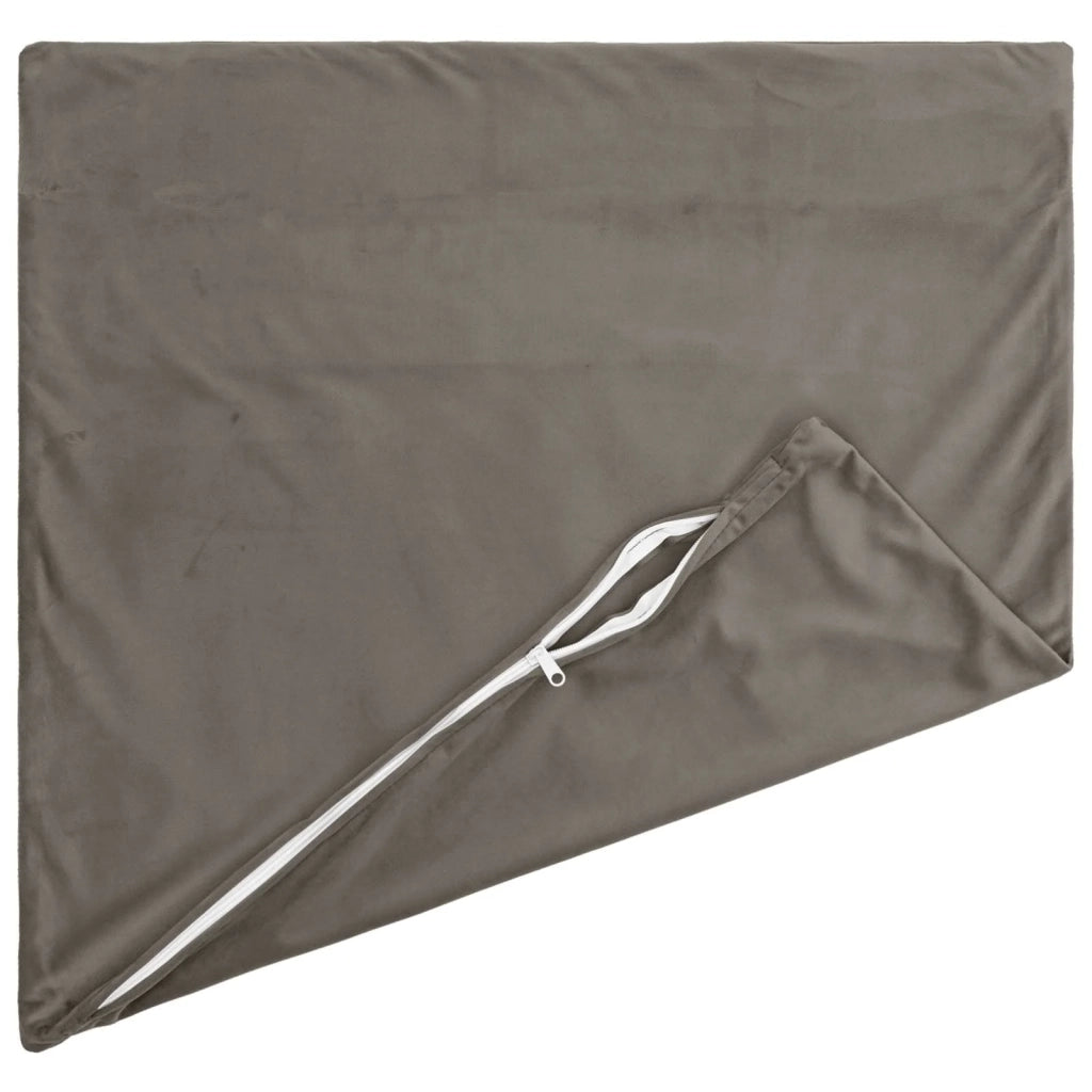 Cuscino con cuscino HEERLEN 2 pz Grigio Chiaro Velluto 926926