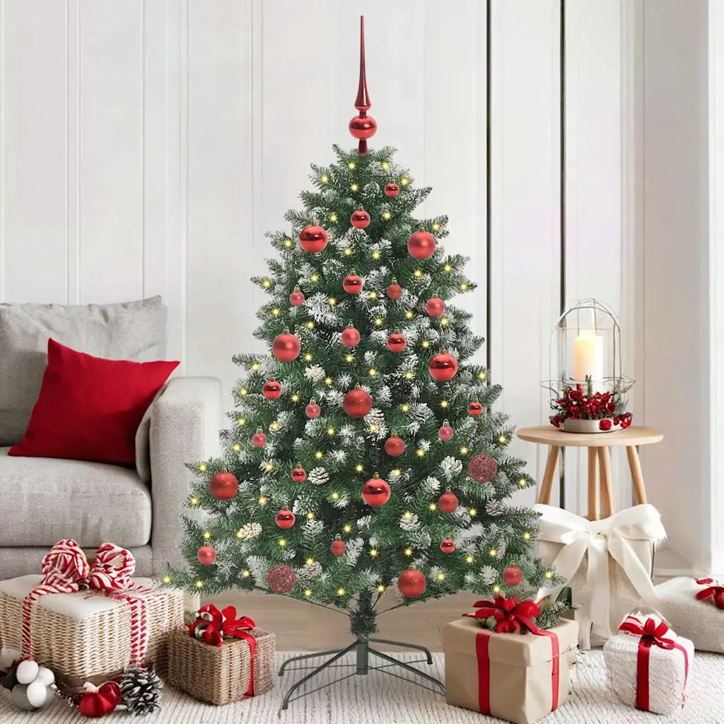 Albero di Natale | Decorazioni natalizie artificiale con 150 LED Verde 150 cm