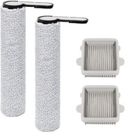 4 pezzi Rotolino di spazzola accessori adatti per Roborock F25, F25 ACE, F25 RT, F25 LT, F25 ALT, F25 GT, F25 XT, F25 ACE Combo, F25 Combo aspirapolvere - parti di ricambio - 2 rotolini di spazzola + 2 filtri HEPA