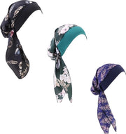 Set di 3 berretti capeline per donne - beanie schedelpet lunga stile - unico taglio - contenitore