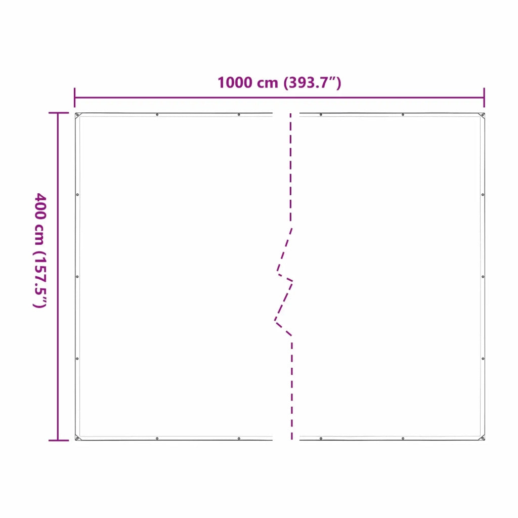 Copertura per Piante Trasparente 4 x 10 m PE CFW5128656