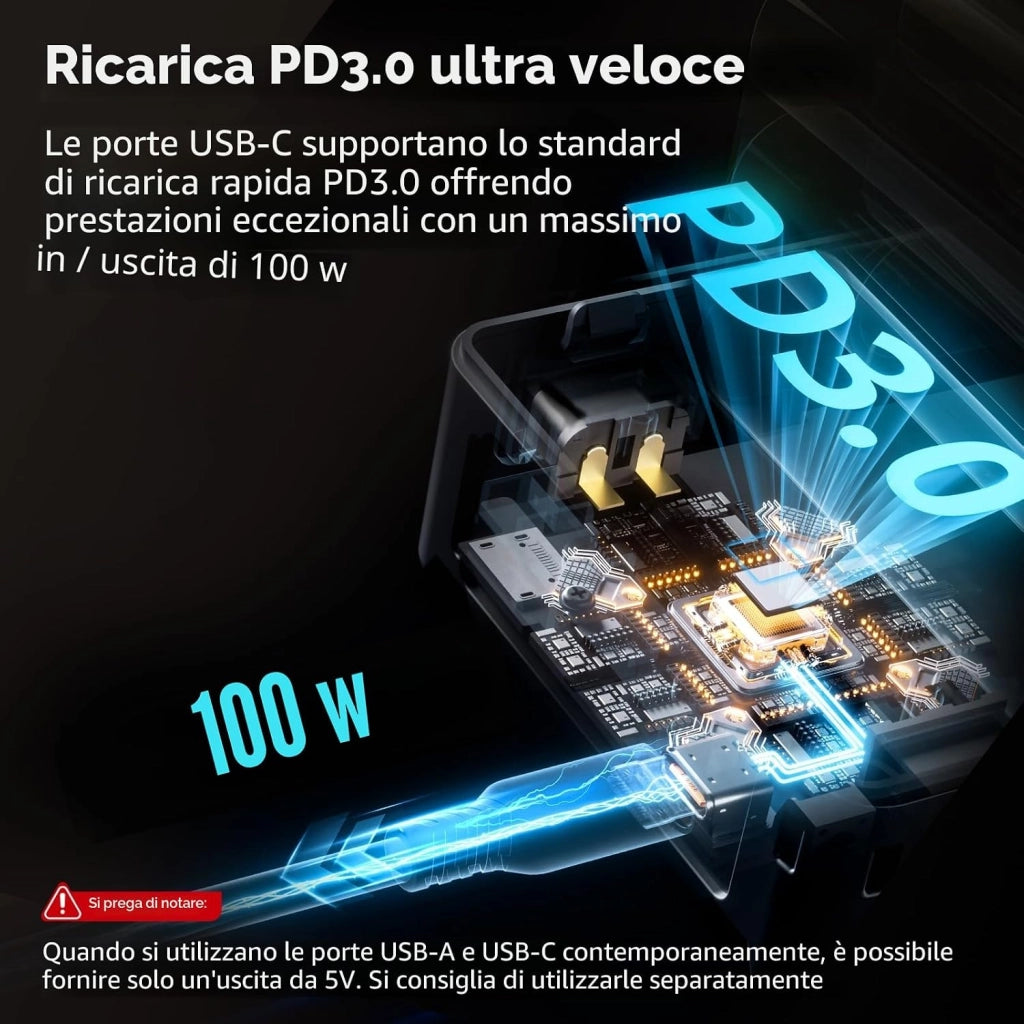 VB99 Batteria V Mount con Display OLED, 6700 mAh Batteria V Lock Portatile con Porta USB-C/USB-A/D-TAP/DC8V/DC12V/BP, 65W Ricarica Rapida PD Bidirezionale, per Camera/Monitor, Nero - 3580B