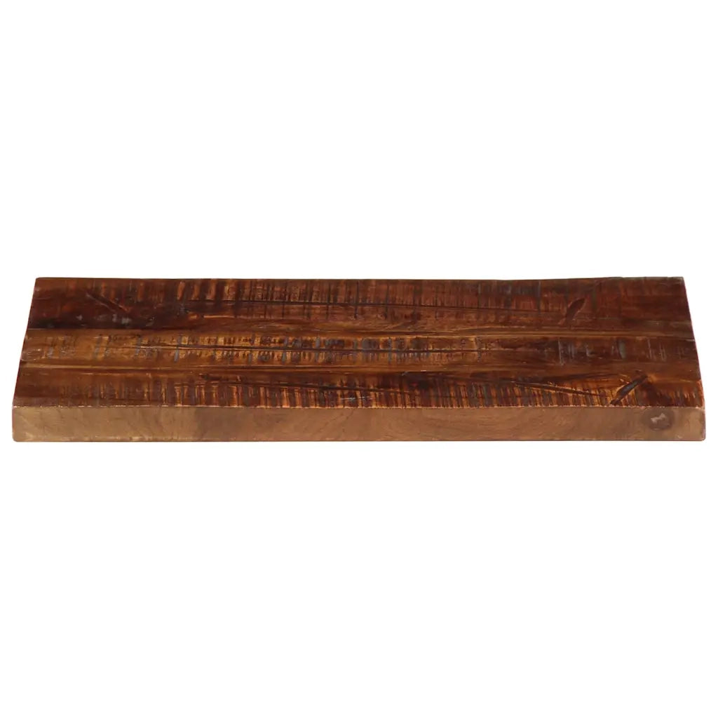 Piano Tavolo 60x30x3,8 cm Rettangolare in Massello di Recupero