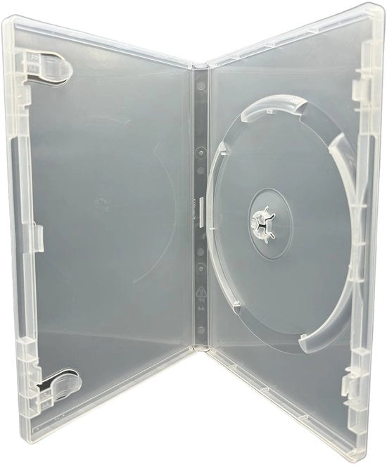 Etichetta per DVD - Nero - Propilene Duro - Copertura Transparente - Per CD/DVD/Blu Ray - Dimensioni: 172 x 135 x 14 mm