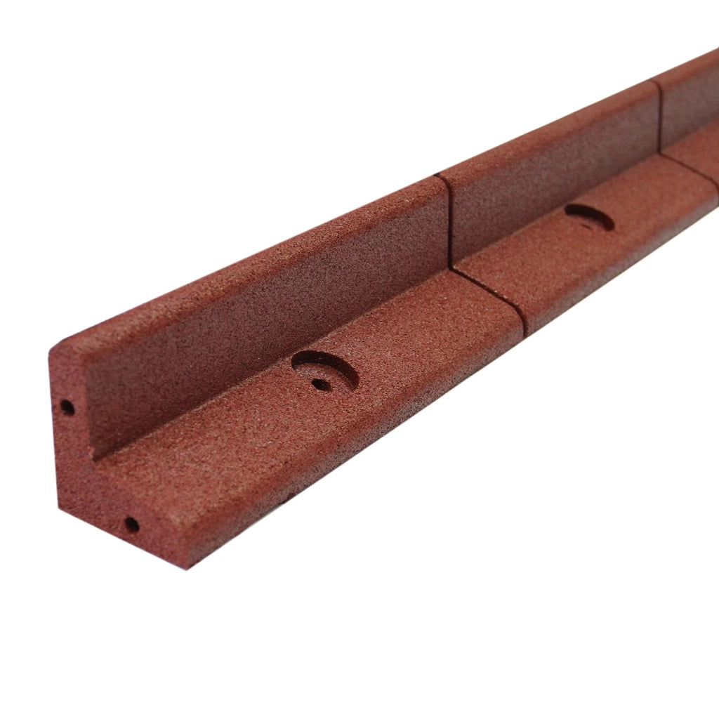 Monster Shop - Bordatura per Aiuole Bordo Prato da Giardino Palizzata Flessibile Fino a 70° in Gomma Resistente agli UV Pezzi da 1.2m - Terracotta - 4 Pezzi