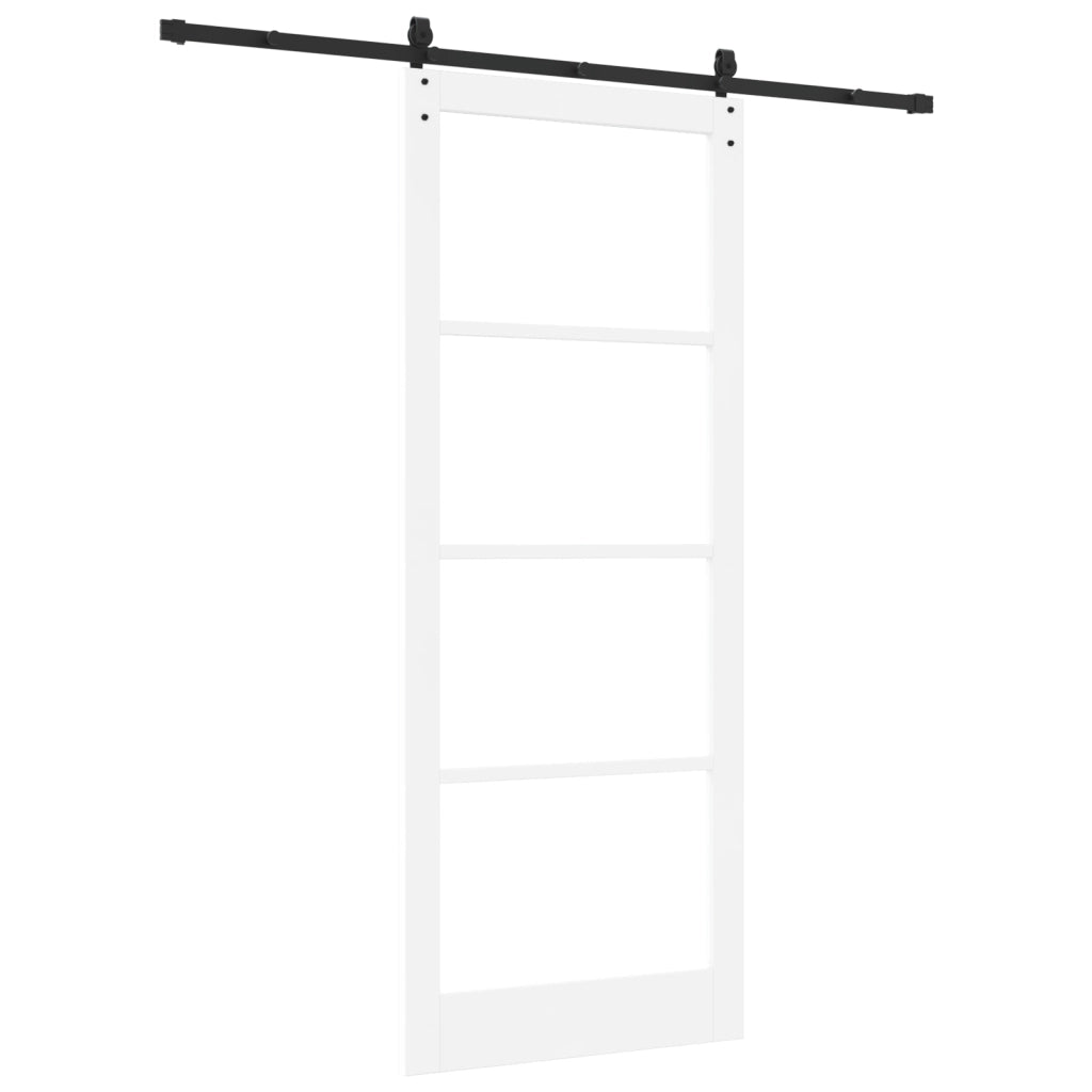 Porta scorrevole  con set hardware 'ORKDAL'Bianca 93x232 cm