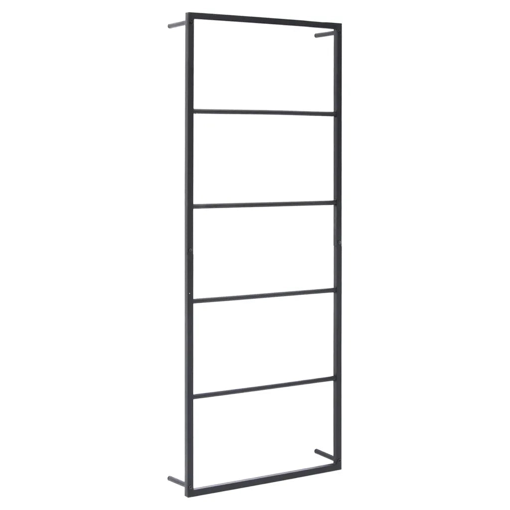 Portasciugamani Nero 45x10x115 cm in Acciaio CFW4474425